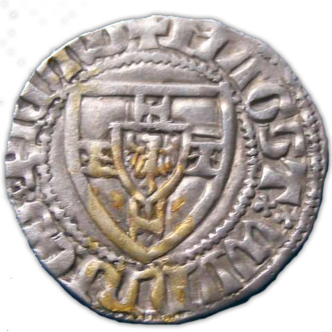 Schilling der Zeit Winrichs von Kniprode, Avers