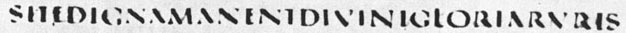 Schriftbeispiel Capitalis Quadrata