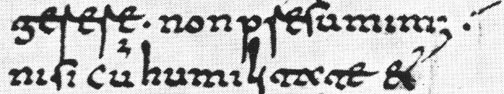 Schriftbeispiel Beneventana