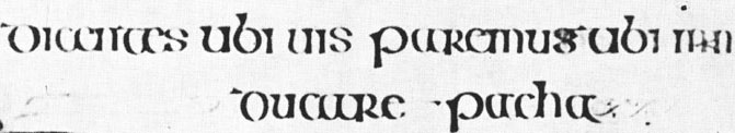 Schriftbeispiel Irische  Rundschrift