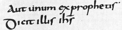 Schriftbeispiel karolingische Minuskel